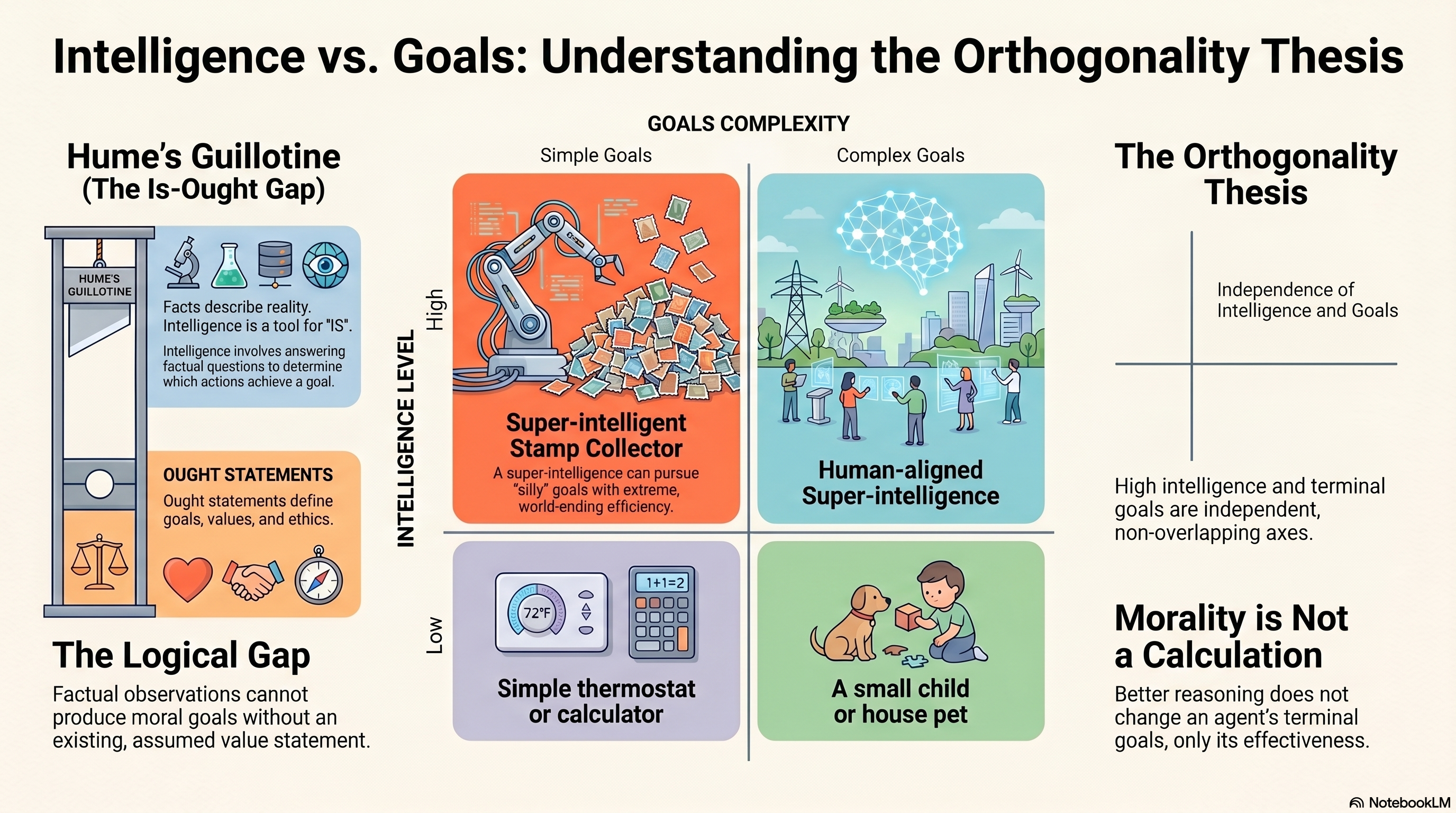 Understanding the Orthogonality Thesis — infographic